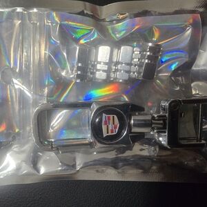 Cadillac Silver Keychain with Logo